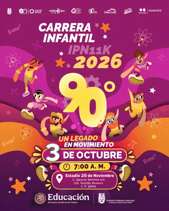 Alistan XVIII Carrera Infantil IPN11K 2026 en Ciudad Juárez – ADN